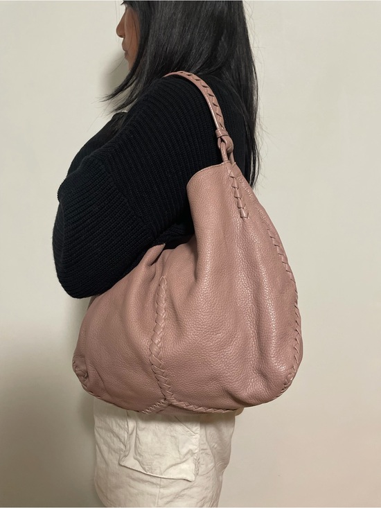 Bottega Veneta Handbags - Bottega veneta Women's Leather Hobo Bag in Dusty Rose